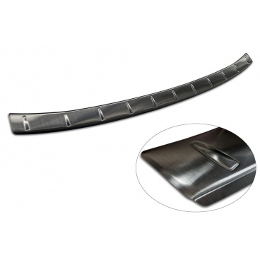 Schwarzes Edelstahlband an der Oberkante der hinteren Stoßstange Škoda Kodiaq II 2024 Schwarzes Edelstahlband an der Oberkante der hinteren Stoßstange Škoda Kodiaq II 2024