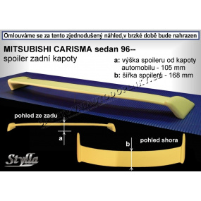 MITSUBISHI CARISMA SEDAN (96-99) spoiler zad. kapoty MITSUBISHI CARISMA SEDAN (96-99) spoiler zad. kapoty