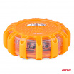 Akkubetriebene Notfall-Autolampe mit LED-Taschenlampenfunktion 12SMD+3SMD 650mAh (BATT) rot AMIO-04673