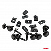 Set universeller Schrauben und Montagebleche 18 mm ⌀ 5 mm 10 Sets