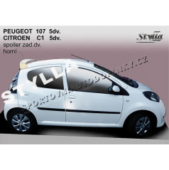 PEUGEOT 107 5D Heckspoiler. obere Tür (EU-Homologation)