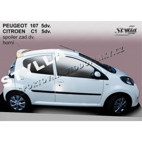 PEUGEOT 107 5D Heckspoiler. obere Tür (EU-Homologation)