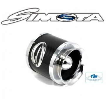 Sportluftfilter SIMOTA mit Carbon-Schutzschild 60-76 mm