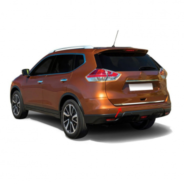 Untere Abdeckung der Hintertür aus Edelstahl Nissan X-trail 2017+ Facelift Untere Abdeckung der Hintertür aus Edelstahl Nissan X-trail 2017+ Facelift