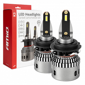 LED-Hauptscheinwerfer K3 H7-6 12V 6000K Canbus AMIO-03685