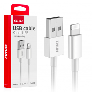 USB-Kabel zum Laden 2A 100cm FullLINK AMiO-03895 USB-Kabel zum Laden 2A 100cm FullLINK AMiO-03895