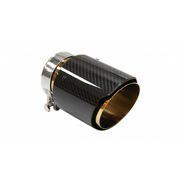 Endstück des Schalldämpfers 101mm Eingang 76mm Carbon Gloss