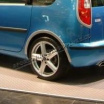 Kotflügelkanten, ABS silber matt, Škoda Fabia II Limousine