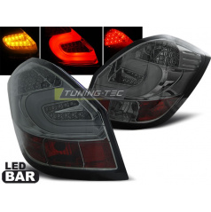 Skoda Fabia 2 2007-06.14 rauchfarbene LED BAR-Rückleuchten