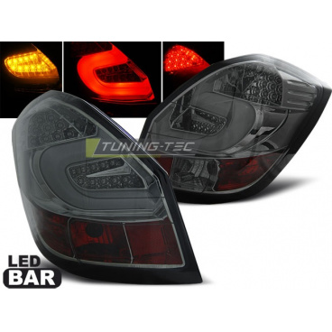 Skoda Fabia 2 2007-06.14 rauchfarbene LED BAR-Rückleuchten Skoda Fabia 2 2007-06.14 rauchfarbene LED BAR-Rückleuchten