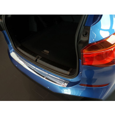 Edelstahlabdeckung - Schwellenschutz für die hintere Stoßstange BMW X1 F48 2015+ (nur für Version mit M-Paket)
