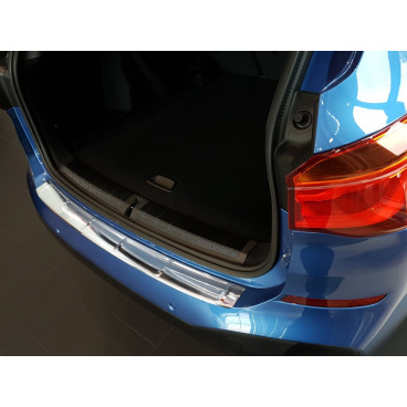 Edelstahlabdeckung - Schwellenschutz für die hintere Stoßstange BMW X1 F48 2015+ (nur für Version mit M-Paket) Edelstahlabdeckung - Schwellenschutz für die hintere Stoßstange BMW X1 F48 2015+ (nur für Version mit M-Paket)