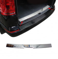 Edelstahl polierte innere Kofferraumabdeckung Omtec VW T6 2015+ (1-teilige Tür)