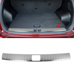 Edelstahlabdeckung der Ladekante im Kofferraum des Hyundai Tucson III 2015+, geschliffen