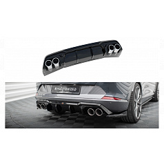 Cupra Formentor Heckstoßstangenaufsatz v.3 + Auspuffblende Gloss Black Schwarz