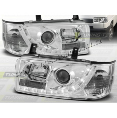 VW T4 1990-03 FRONT KLARES TAGESLICHT LED CHROM