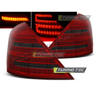 LED-Anzeige für Mercedes W221 S-Klasse 2005–2009. HINTERE LED-LEUCHTEN ROTER RAUCH