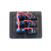ALU Panel 12V / 24V (3 wasserdichte Schalter mit IP68-Zertifikat)