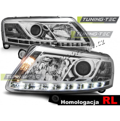 AUDI A6 (C6) 04.2004-08 KLARES FRONTLICHT, TAGESLICHT, LED-CHROM – RL D2S-ZULASSUNG