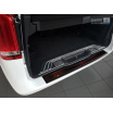 Edelstahlabdeckung - schwarzer Schwellenschutz für die hintere Stoßstange Mercedes V W447 2014+