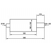 Endschalldämpfer TurboWorks 80x135mm Eingang 63,5mm