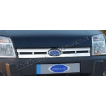 Ford Connect 06+ EDELSTAHL Chrom-Frontmaskenabdeckung OMSA Ford Connect 06+ EDELSTAHL Chrom-Frontmaskenabdeckung OMSA