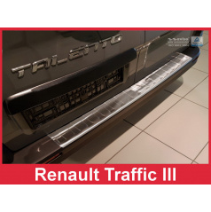 Edelstahlabdeckung - Schwellenschutz für die hintere Stoßstange Renault Trafic III 2014+
