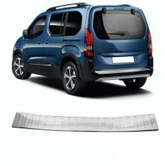 Polierter Edelstahlstreifen am unteren Rand des Gehäuses Omtec Parner, Combo, Berlingo, Rifter 2019+