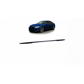 Hinterer Spoiler BMW 3 F30 Lippe Matt Schwarz