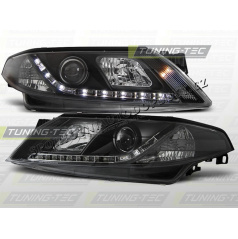 RENAULT LAGUNA 2001–05 FRONT CLEAR LIGHTS DAYLIGHT LED BLACK