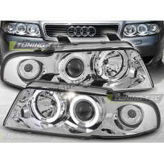 AUDI A4 (B5) 1994–98 KLARE VORDERE LICHTER ANGEL EYES CHROM
