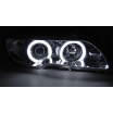 BMW E46 04.2003–06 Coupé, Cabrio, vorne, klares Angel Eyes CCFL-Chrom