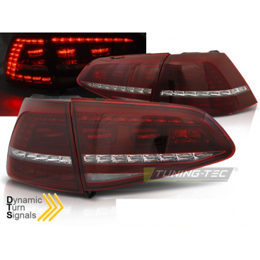 VW Golf 7 2013- Rückleuchten rot weiß LED SEQ R Look