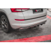 Heckstoßstangeneinsatz für Skoda Kodiaq Sportline, Maxton Design (Carbon-Look)