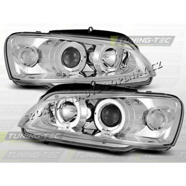 PEUGEOT 106 1996–03 KLARES VORDERE LICHT ANGEL EYES CHROM PEUGEOT 106 1996–03 KLARES VORDERE LICHT ANGEL EYES CHROM