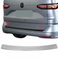 Polierte Edelstahlabdeckung der Oberkante der Heckstoßstange VW T7 Multivan 2021+