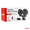 Auto-Ventilator mit Saugnapf 2x4" 24V