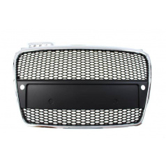 Grill Audi A4 B7 RS-Style Chrom-Schwarz PDC