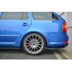 Seitendiffusoren unter der hinteren Stoßstange für Škoda Octavia RS Facelift Mk2, Maxton Design (glänzend schwarzer ABS-Kunststoff)