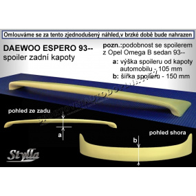 DAEWOO ESPERO (93-97) Heckspoiler. Hauben (EU-Homologation)