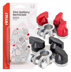 Verzinkte Batterieklemmen 800A 2 Stk. AMIO-04391