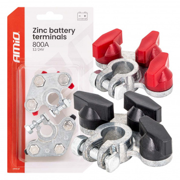 Verzinkte Batterieklemmen 800A 2 Stk. AMIO-04391 Verzinkte Batterieklemmen 800A 2 Stk. AMIO-04391