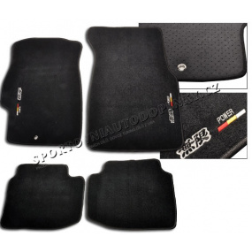Luxus-Sporttextilteppiche für Honda Civic 96-00 mit Mugen-Emblem