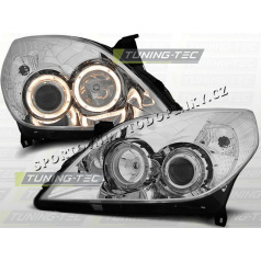 OPEL VECTRA C 2005-08 FRONTKLARLEUCHTEN ANGEL EYES CHROM