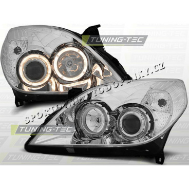 OPEL VECTRA C 2005-08 FRONTKLARLEUCHTEN ANGEL EYES CHROM
