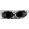 Sportliches Edelstahl-Auspuffrohr Dual Double Jacket 77157