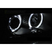 BMW E46 04.1999-03.2003 Coupé/Cabrio Angel Eyes LED-Frontscheinwerfer in Schwarz, klar