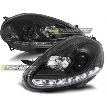 Klare Frontleuchten für Fiat Grande Punto 2008–09, Tageslichtschwarz