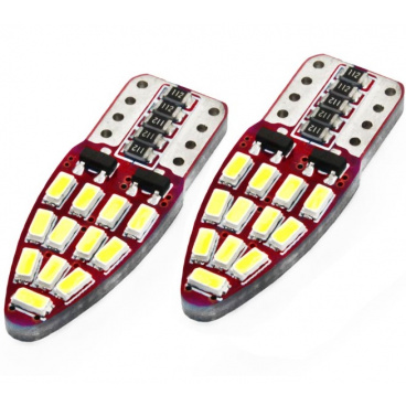 Leuchtmittel 24 SMD LED T10 (W5W) 12V weiß CAN-BUS - 2 Stk