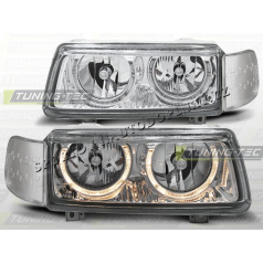 VW PASSAT B4 1993–97 KLARES VORDERE LICHT ANGEL EYES CHROM